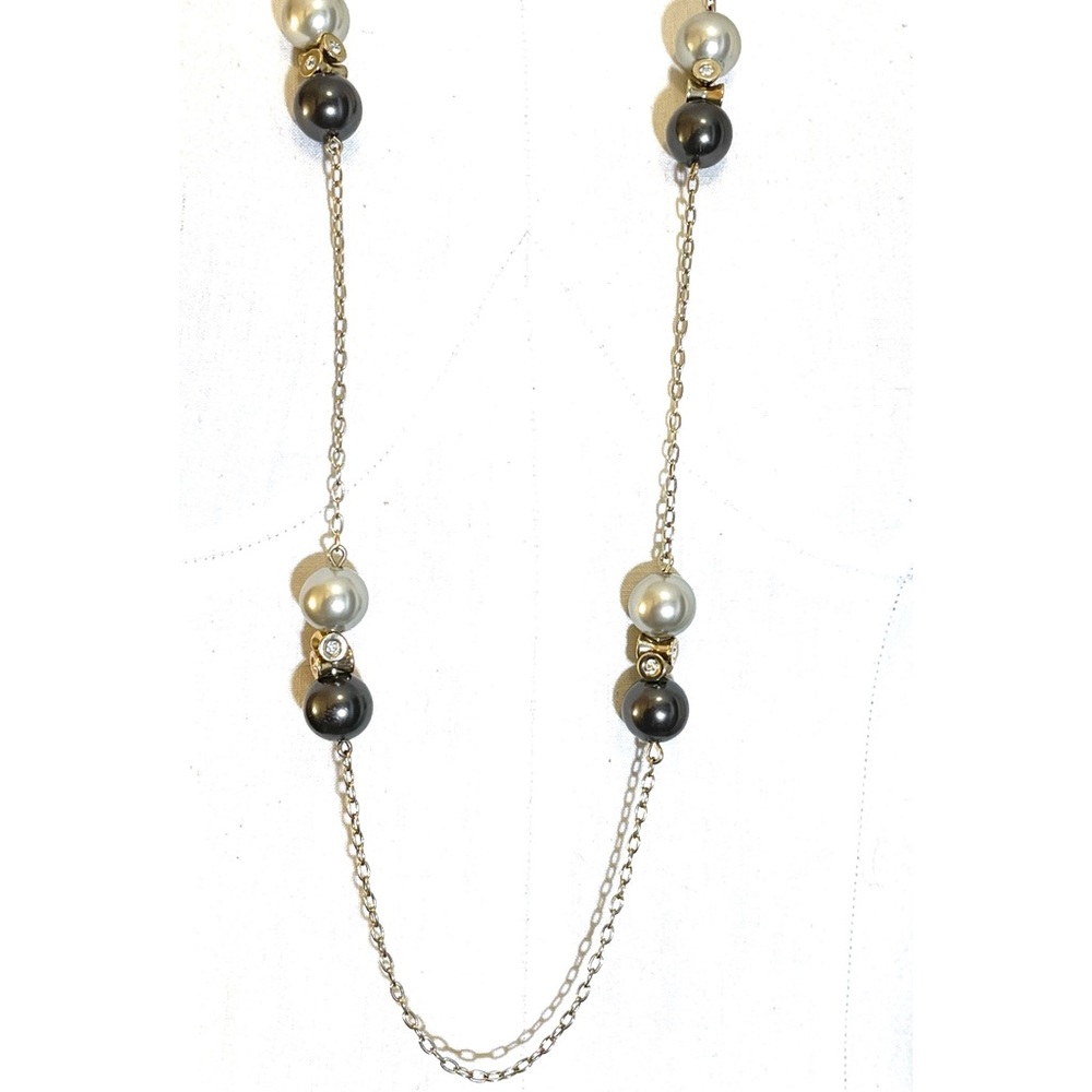 ❤️ J. Crew Beaded Pearl Cluster Long Necklace